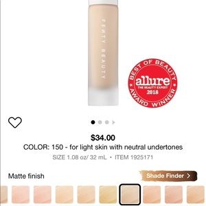 Fenty Pro Filt'r Soft Matte Longwear Foundation